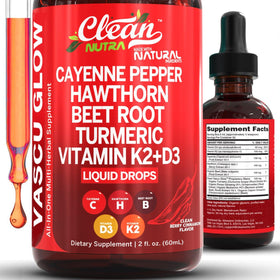 Gouttes de Poivre de Cayenne Clean Nutraceuticals 132g vue de face