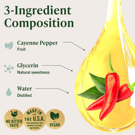Gouttes de poivre de cayenne HERBAMAMA sur une cuillère