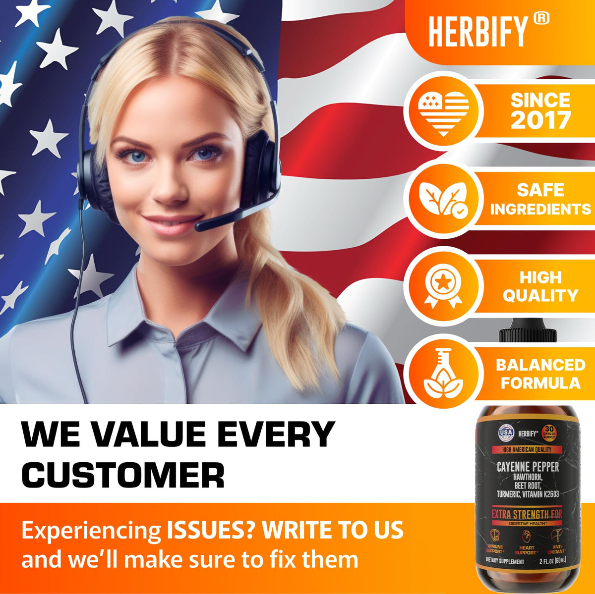 Gouttes de poivre de cayenne HERBIFY dans un environnement naturel