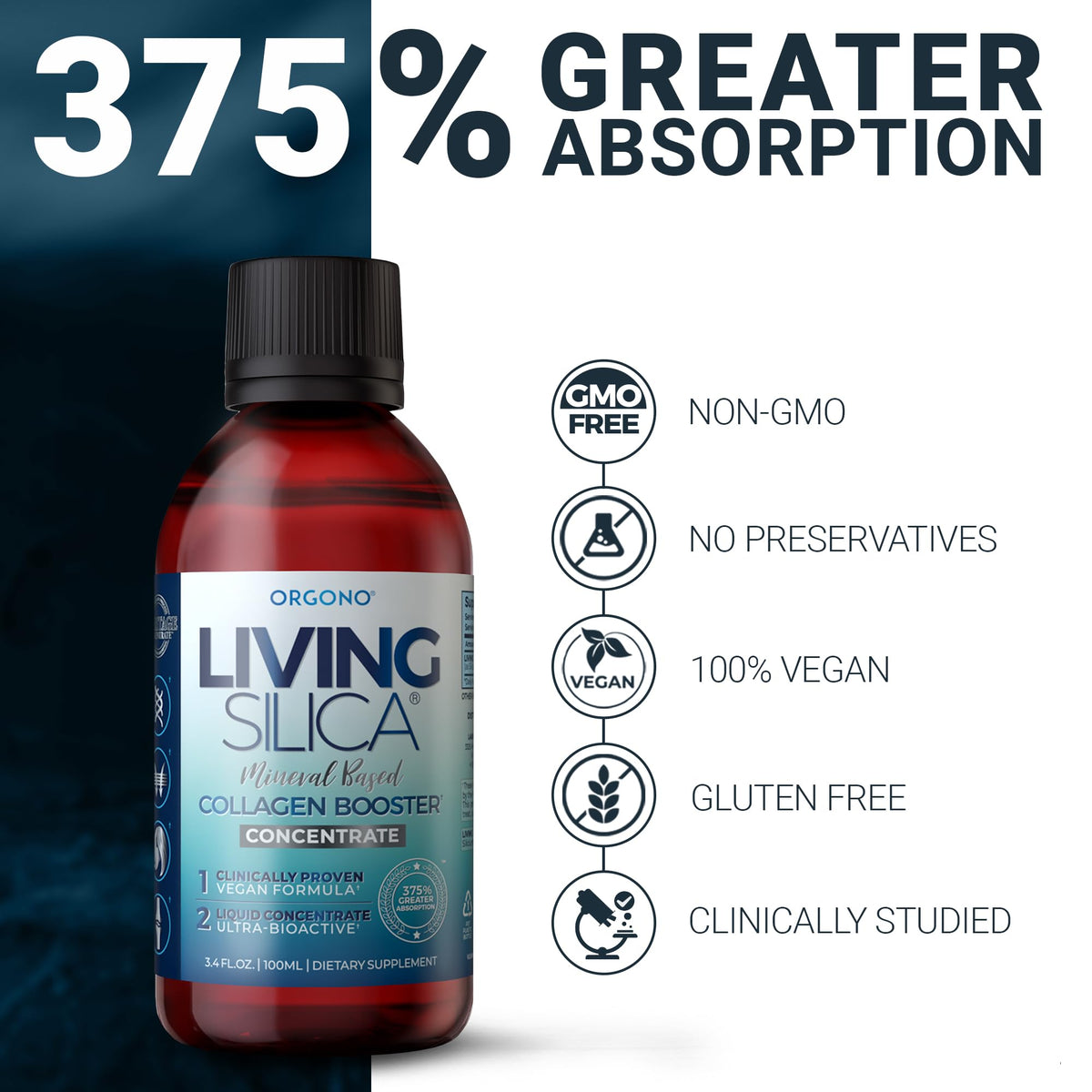 Gouttes de Silice Living Silica 100mL en format voyage