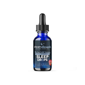 Gouttes de Sommeil Dream Elements avec ingrédients naturels en arrière-plan