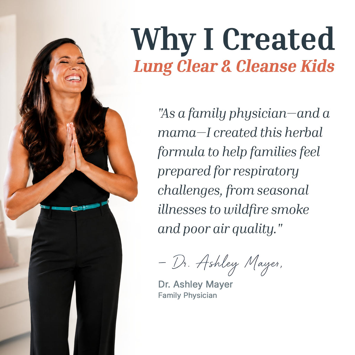 Gouttes de Soutien Pulmonaire Dr. Green Mom en usage quotidien