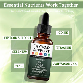 Gouttes de soutien thyroïdien GXSAE avec un fond naturel