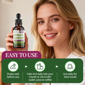 Gouttes de soutien thyroïdien JAXVITLCY avec des ingrédients naturels