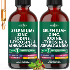 Gouttes de soutien thyroïdien NEW AGE 4 oz devant
