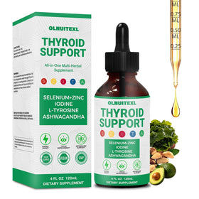 Gouttes de soutien thyroïdien OLNUITEXL 120 ML vue de face