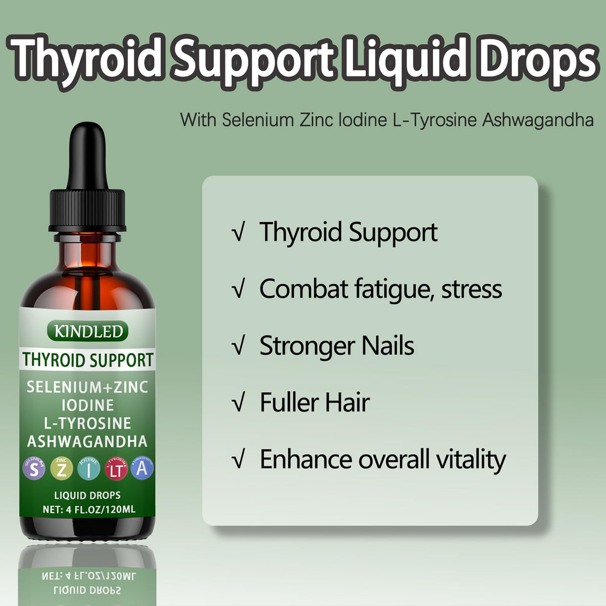 Gouttes de soutien thyroïdien SAPURAIS avec compte-gouttes