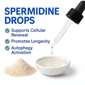 Gouttes de spermidine BUY THE CRAVE dans un environnement de bien-être