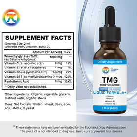 Gouttes de TMG 1000 mg avec pipette graduée pour dosage