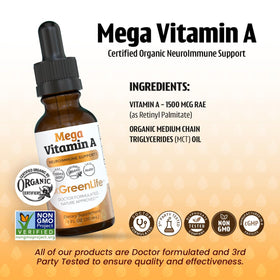 Gouttes de vitamine A Dr. Green Mom avec pipette