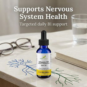 Gouttes de Vitamine B1 Herb-Science avec ingrédients affichés