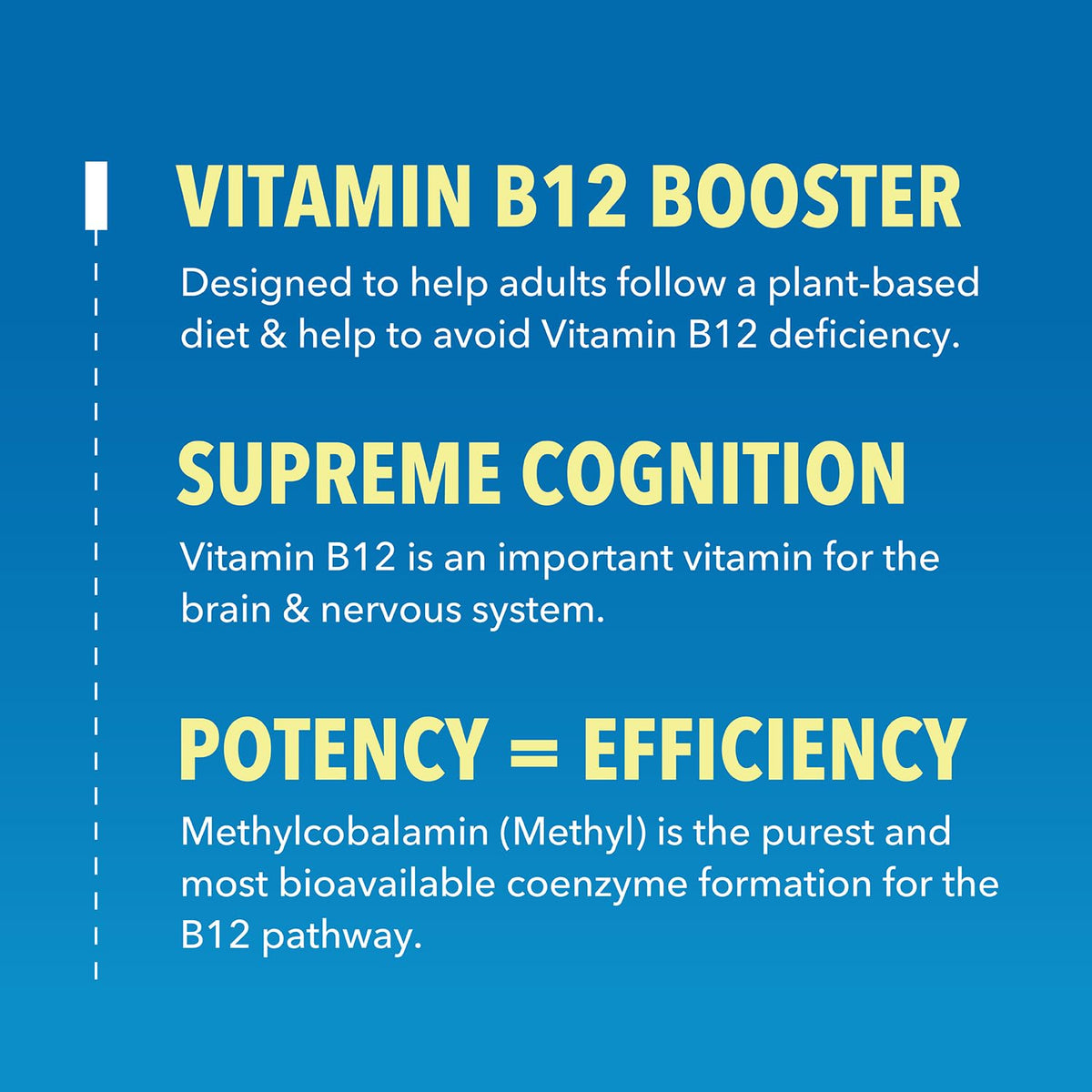 Gouttes de vitamine B12 bio sur une table en bois