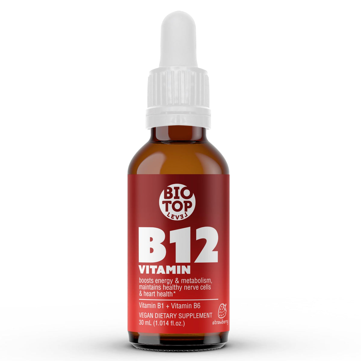 Gouttes de vitamine B12 BIOTOPLEVEL 5000 mcg vue avant