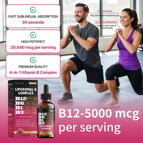 Gouttes de vitamine B12 Qanoreth sous la langue