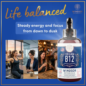 Gouttes de vitamine B12 WINDSOR BOTANICALS avec dosage