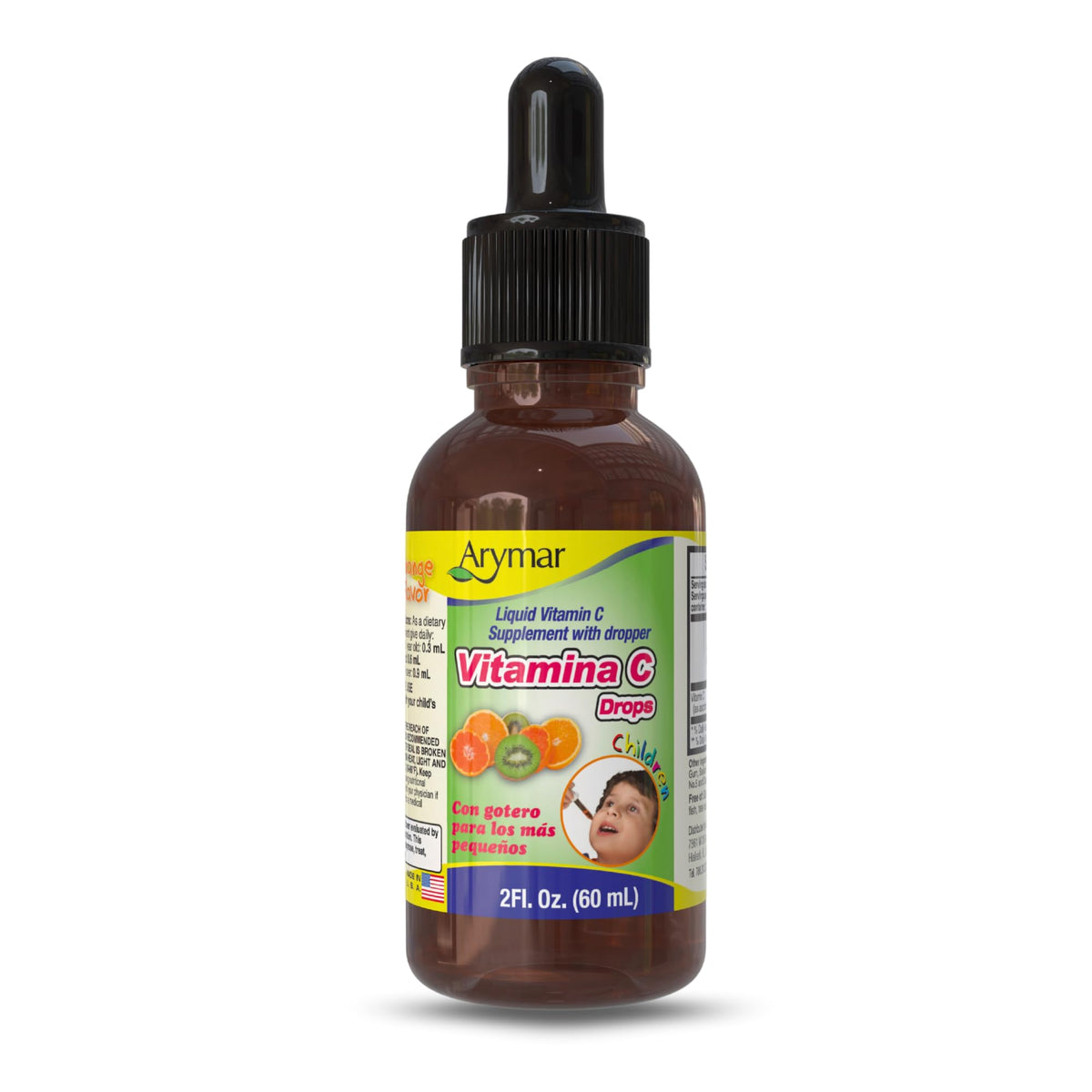 Gouttes de vitamine C Arymar 60 ml avec compte-gouttes