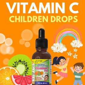 Gouttes de vitamine C Arymar avec étiquette orange