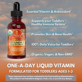 Gouttes de vitamine C bio Tropical Oasis avec des fruits d'acérola
