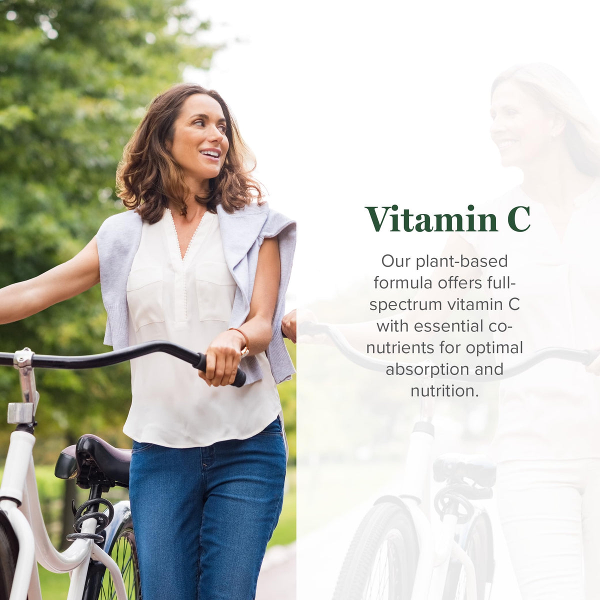 Gouttes de vitamine C biologique Global Healing Center 180mg, flacon et pipette