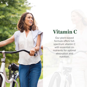 Gouttes de vitamine C biologique Global Healing Center 180mg, flacon et pipette