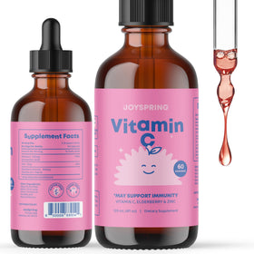 Gouttes de vitamine C JoySpring pour enfants, flacon de 4 fl oz