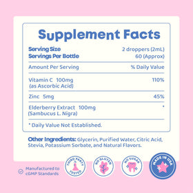 Gouttes de vitamine C JoySpring, utilisation avec un enfant