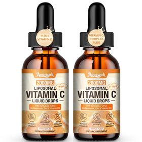 Gouttes de vitamine C liquide Aouewnk 2000mg flacon avant