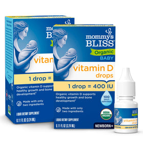 Gouttes de Vitamine D Bio Mommy's Bliss 3,2 ml flacon avant