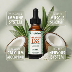 Gouttes de vitamine D3 1000 IU avec dosage précis