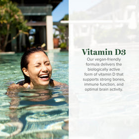 Gouttes de Vitamine D3 5000 UI Global Healing Center avec compte-gouttes
