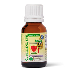 Gouttes de Vitamine D3 Bio CHILDLIFE ESSENTIALS 0,21 Fl Oz vue avant