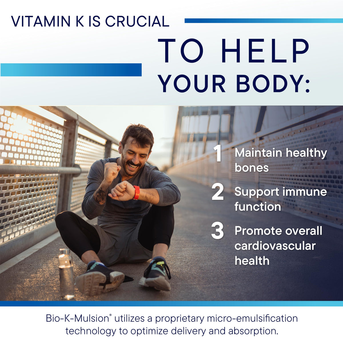 Gouttes de vitamine K1 Bio K Mulsion avec une vue rapprochée de l'embout