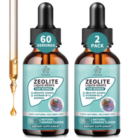Gouttes de zéolite Herbance 60 ml vue de face sur fond blanc