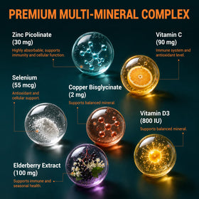 Gouttes de Zinc Cuivre GREABBY dans un verre d'eau
