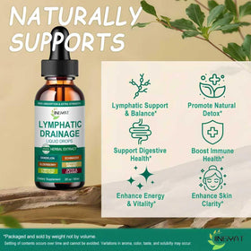 Gouttes Drainage Lymphatique Bio JINGYAT 60 ml avec compte-gouttes