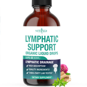 Gouttes Drainage Lymphatique Bio NEW AGE 60ml vue de face