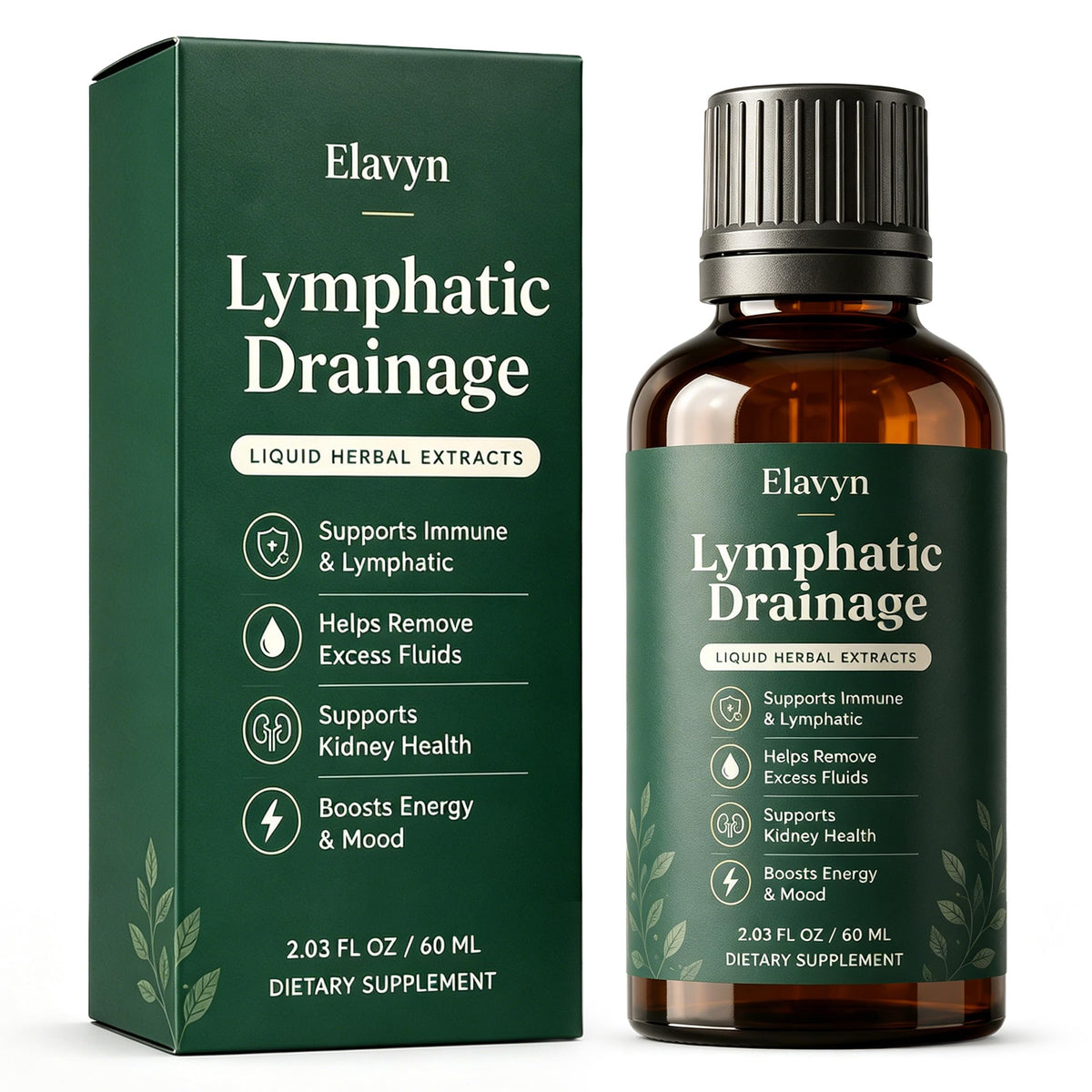 Gouttes Drainantes Lymphatiques LIFEWITQUEENP 60ml vue de face