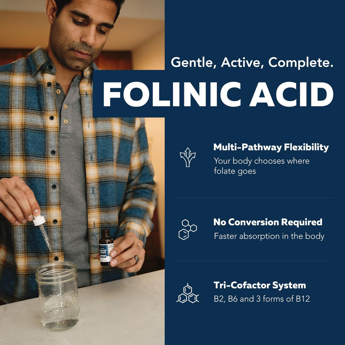 Gouttes FolinicActive™ avec dosage de 1700 mcg, aromatisées aux baies