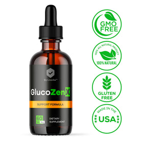 Gouttes GlucoZenX LIVORKA avec pipette en action