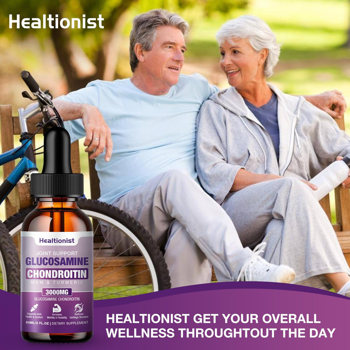 Gouttes Healtionist avec des baies de sureau à côté