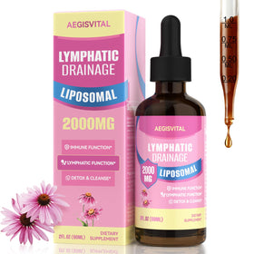 Gouttes Liposomales de Drainage Lymphatique Aegisvital 141g, bouteille vue de face