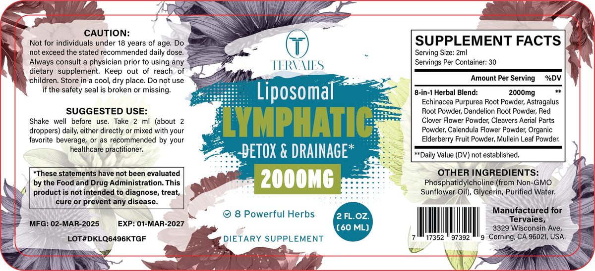 Gouttes liposomales Tervaies 2000mg en utilisation quotidienne