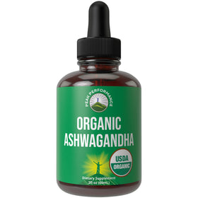Gouttes liquides Ashwagandha Peak Performance flacon avant