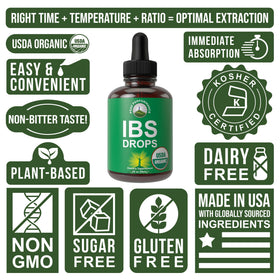 Gouttes liquides bio Peak Performance avec étiquettes bio et véganes