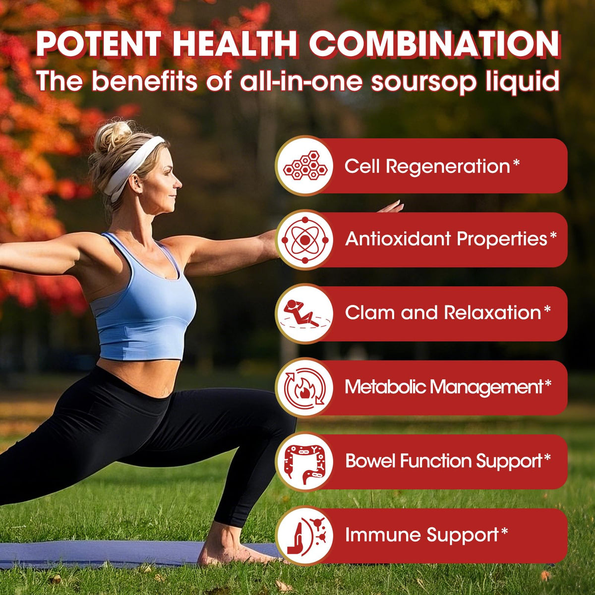 Gouttes liquides Catfit Soursop Graviola avec cuillère doseuse