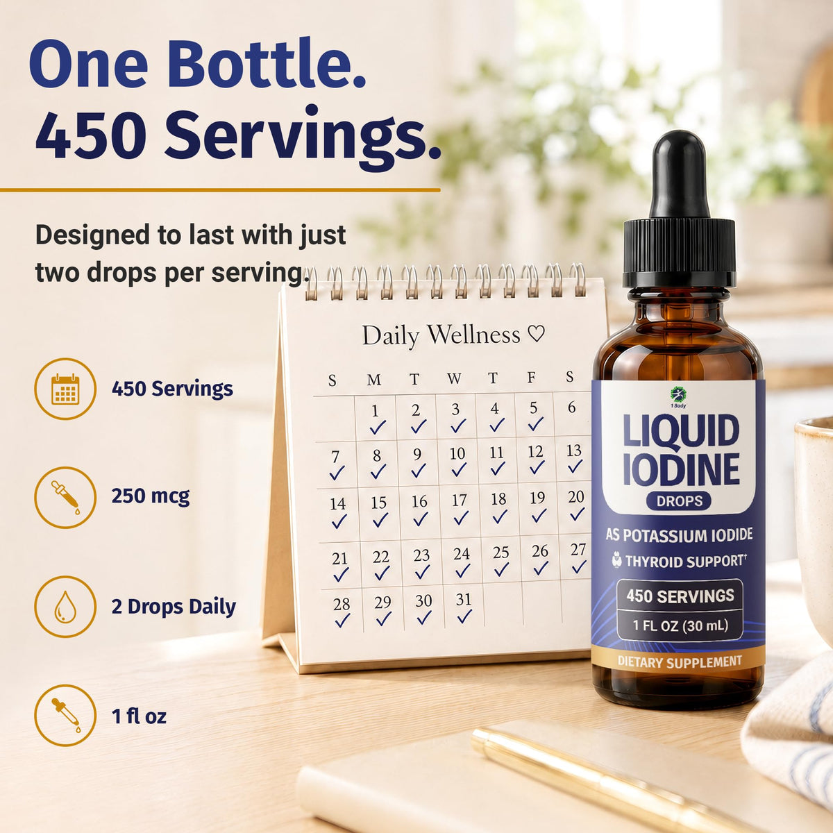 Gouttes liquides d'iode 1 Body en situation de vie quotidienne