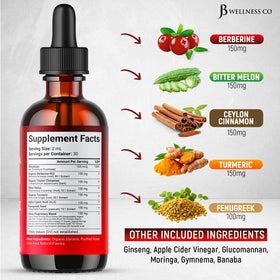 Gouttes liquides de Berbérine avec Cannelle de Ceylan en format pratique