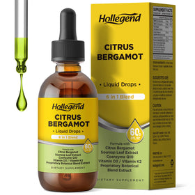 Gouttes liquides de Citrus Bergamot HOLLEGEND 1000mg, flacon avant