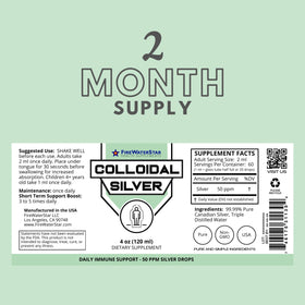 Gouttes liquides de Colloidal Silver FIREWATERSTAR avec compte-gouttes