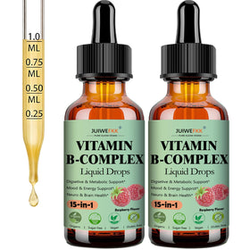 Gouttes liquides de complexe de vitamines B JUIWEFKK 15-en-1, vue avant